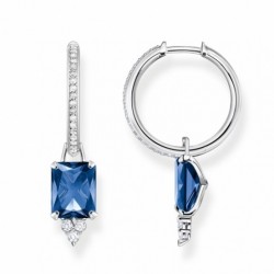 THOMAS SABO náušnice Blue stone silver CR684-166-1