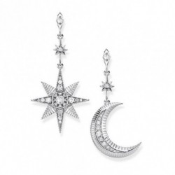 THOMAS SABO náušnice Royalty Star & Moon H2026-643-14