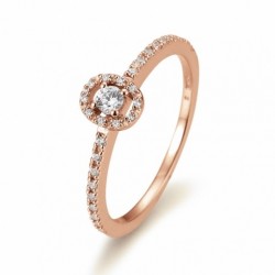 SOFIA DIAMONDS Prsteň 14 k ružové zlato s diamantmi 0,22 ct...