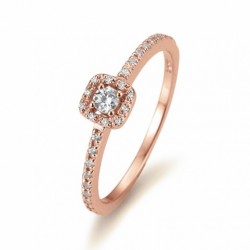 SOFIA DIAMONDS Prsteň 14 k ružové zlato BE41/05802-R