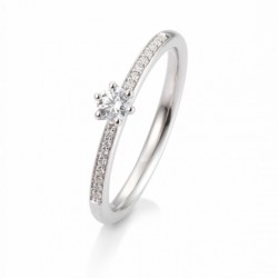 SOFIA DIAMONDS Prsteň 14 k biele zlato s diamantmi 0,23 ct...