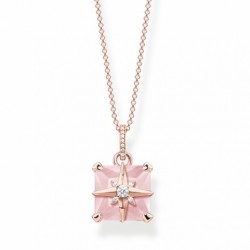 THOMAS SABO náhrdelník Pink stone with star KE1953-417-9-L45v