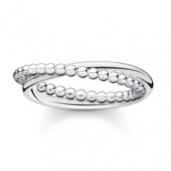 THOMAS SABO prsteň Ring double dots silver TR2321-001-21