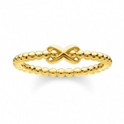 THOMAS SABO prsteň Ring dots with infinity gold TR2320-413-39