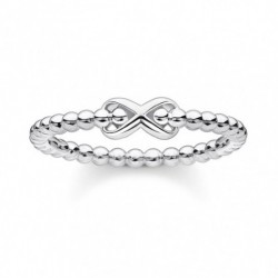 THOMAS SABO prsteň Ring dots with infinity TR2320-001-21