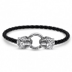 THOMAS SABO kožený náramok Tiger A1938-805-11