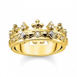 THOMAS SABO prsteň Crown gold TR2302-414-14