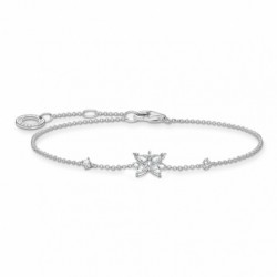 THOMAS SABO strieborný náramok Butterfly white stones...