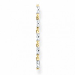 THOMAS SABO kusová náušnica White stone gold H2184-414-14