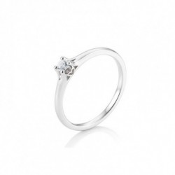 SOFIA DIAMONDS prsteň z bieleho zlata s diamantom 0,15 ct BE41/05719-W