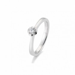 SOFIA DIAMONDS prsteň z bieleho zlata s diamantom 0,15 ct BE41/05952-W