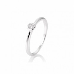 SOFIA DIAMONDS prsteň z bieleho zlata s diamantom 0,10 ct...