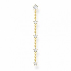 THOMAS SABO kusová náušnica Vintage white stones gold H2194-414-14