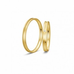 BREUNING zlaté obrúčky BR48/04325YG+BR48/04326YG