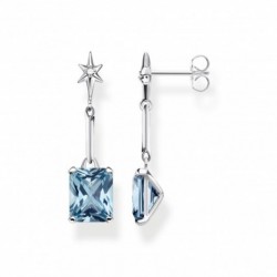 THOMAS SABO náušnice Blue stone with star H2115-644-1