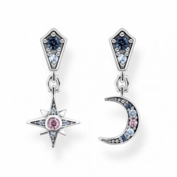 THOMAS SABO náušnice Royalty star & Moon silver H2207-945-7