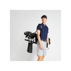 INESIS Pánska golfová polokošeľa s krátkym rukávom WW900 modrá 2XL