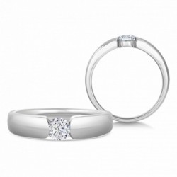 SOFIA DIAMONDS zlatý zásnubný prsteň s diamantom 0,25 ct BDRB00135WG