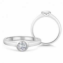 SOFIA DIAMONDS zlatý zásnubný prsteň s diamantom 0,40 ct BDRB00158WG