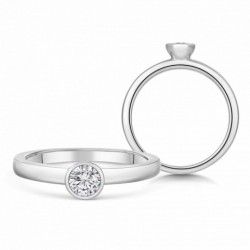 SOFIA DIAMONDS zlatý zásnubný prsteň s diamantom 0,25 ct BDRB00078WG