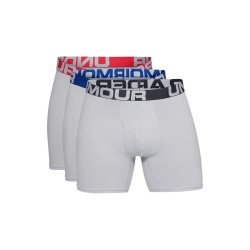 Pánské boxerky Under Armour Charged Cotton 6in 3 Pack Mod Gray...