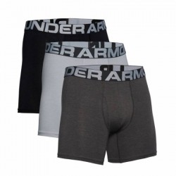 Boxerky Under Armour Charged Cotton 6in 3ks Mod Gray Medium Heather...