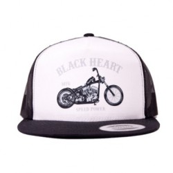 Šiltovka BLACK HEART Bobber WHT Trucker biela