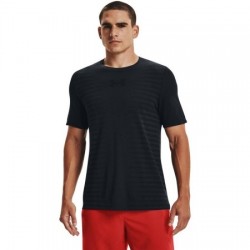 Pánske tričko Under Armour Seamless Wordmark SS Black - M