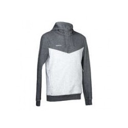 KOROK Pánska mikina na pozemný hokej FH500 sivá šedá XL