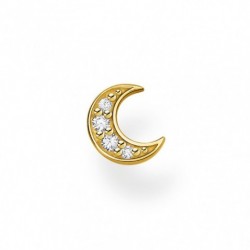 THOMAS SABO kusová náušnica Moon pavé gold H2133-414-14