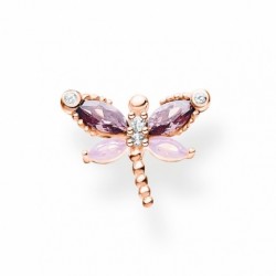 THOMAS SABO kusová náušnica Dragonfly with stones rose gold...