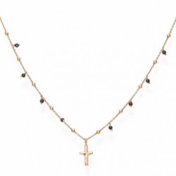 AMEN strieborný náhrdelník s krížikom CLCRRN3