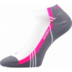 Dámske bežecké ponožky VOXX 1 PACK-Pinas-white