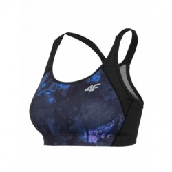 4F-SPORTS BRA-H4L21-STAD011-92A-MULTICOLOUR 2 ALLOVER Čierna XS