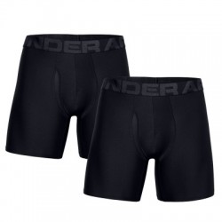 Pánske boxerky UNDER ARMOUR UA Tech 6in 2 Pack-BLK