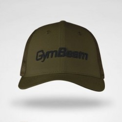 GymBeam Šiltovka Mesh Panel Cap Military Green  uni