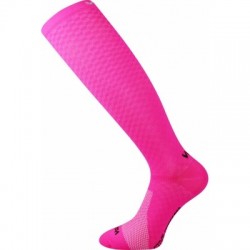 Dámske bežecké kompresné podkolienky VOXX Lithe-neon pink