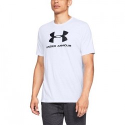 Under Armour Tričko Sportsstyle Logo SS White  S