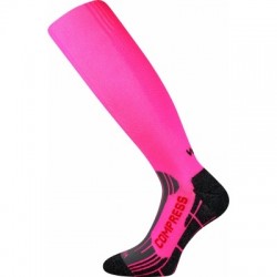 Dámske bežecké kompresné podkolienky VOXX 1 PACK-Flex-neon pink