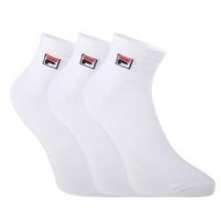 3 PACK-F9303 SOCKS QUARTER PLAIN-300 WHITE Biela 35/38