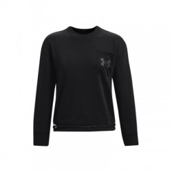 UNDER ARMOUR-Rival Fleece Mesh Crew-BLK Čierna XS