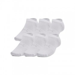 UNDER ARMOUR-UA Essential No Show 6 Pack-WHT Biela 42/47