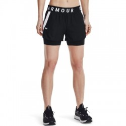 Dámske tréningové kraťasy UNDER ARMOUR Play Up 2-in-1 Shorts-BLK 001