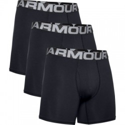 Pánske boxerky UNDER ARMOUR 3 PACK-UA Charged Cotton 6in-BLK
