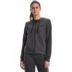 Dámska mikina so zipsom UNDER ARMOUR Rival Terry FZ Hoodie-GRY