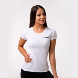 GymBeam Dámske tričko Basic White  XS