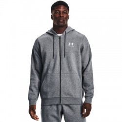 UNDER ARMOUR-UA Essential Fleece FZ Hood-GRY-1373881-012 Šedá M