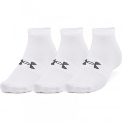 3 PACK-UA Essential Low Cut-WHT-1365745-100 Biela 36/41