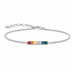 THOMAS SABO strieborný náramok Colourful stones silver...