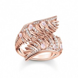 THOMAS SABO prsteň Phoenix wing with pink stones rose gold...